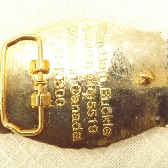 Vintage United Van Lines Brass Trucker Belt Buckle - Picture 3 of 8